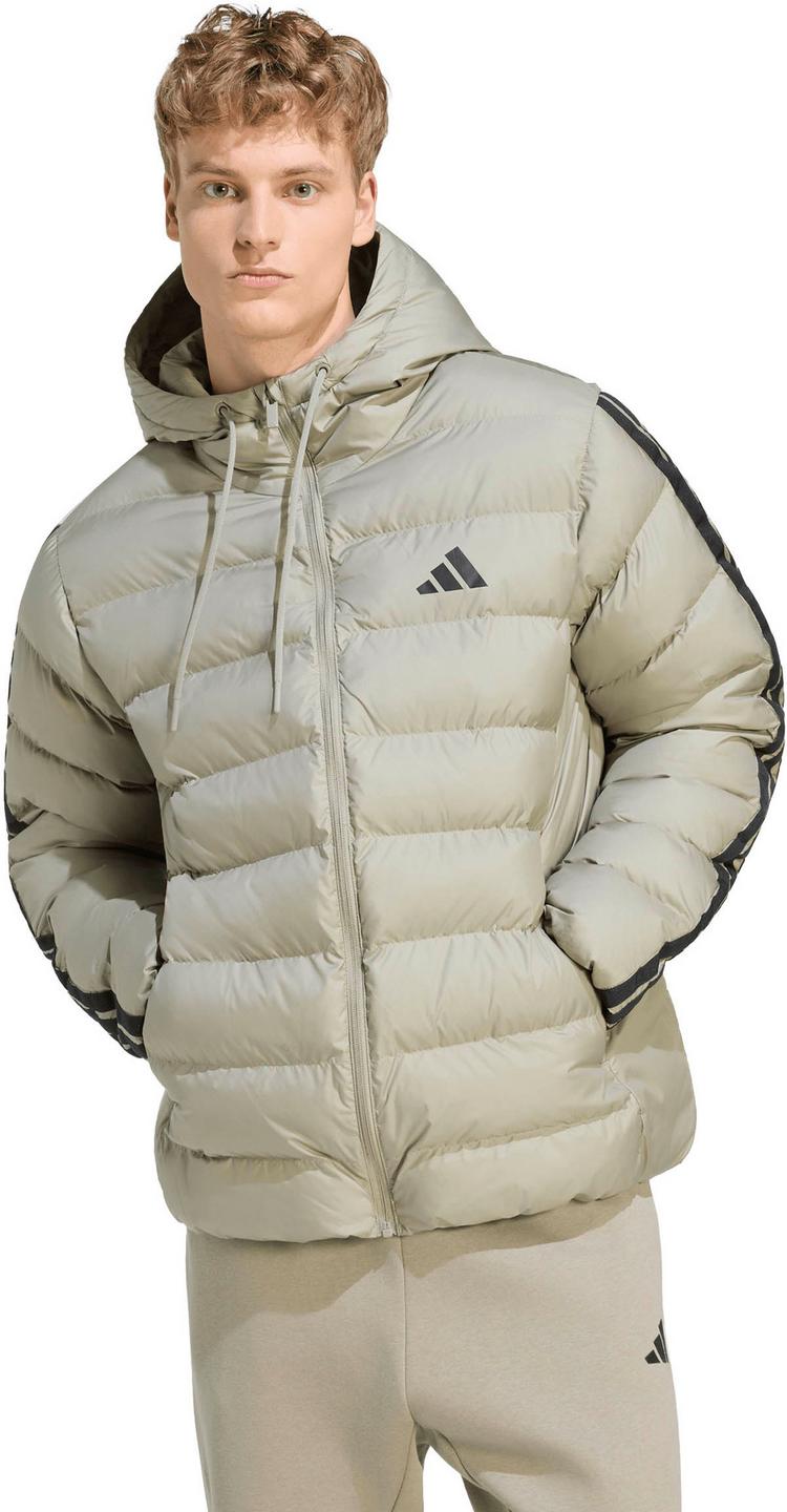 adidas adidas Essentiell 3S Kapuzenjacke Herren - silber pebble - 0 | SportScheck