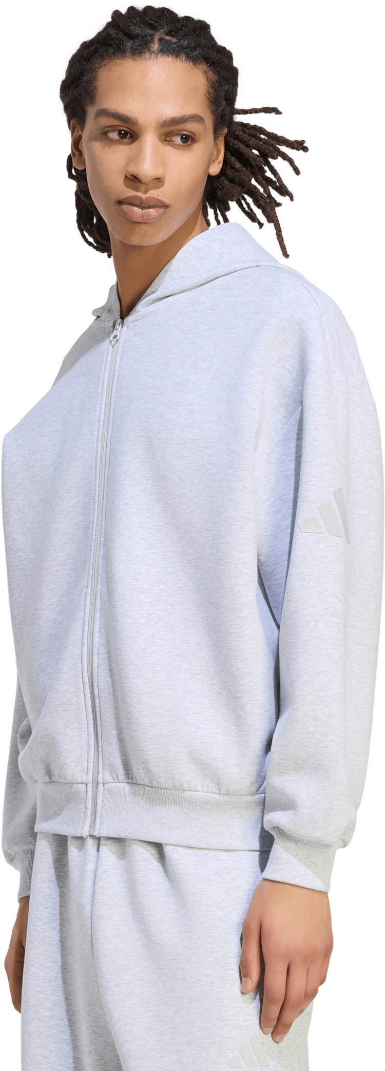 adidas adidas Soft Lux Sweatjacke Herren - light grey heather - 0 | SportScheck
