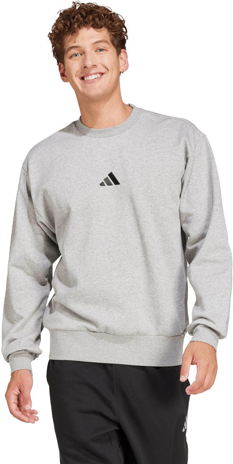 adidas adidas Feelcozy Sweatshirt Herren - medium grey heather-black - 0 | SportScheck