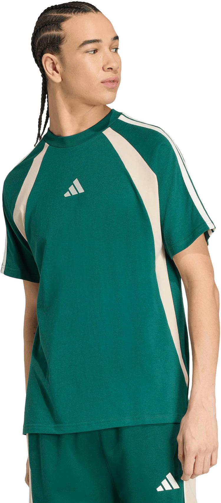 adidas adidas T-Shirt Herren - collegiate green-crystal linen-ivory - 0 | SportScheck