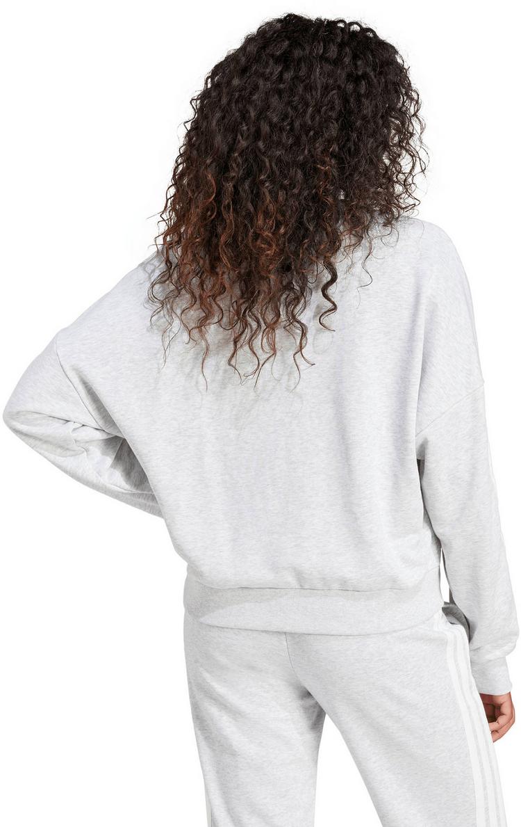 adidas adidas W 3S FT Sweatshirt Damen - light grey heather-white - 1 | SportScheck