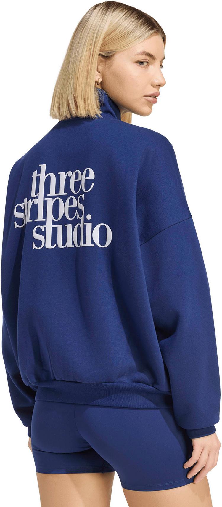adidas adidas Studio Pack Sweatjacke Damen - dark blue - 1 | SportScheck