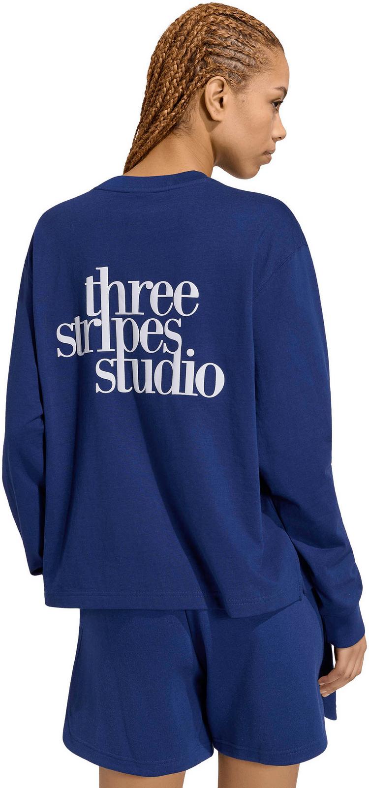 adidas adidas Studio Pack Langarmshirt Damen - dark blue - 1 | SportScheck