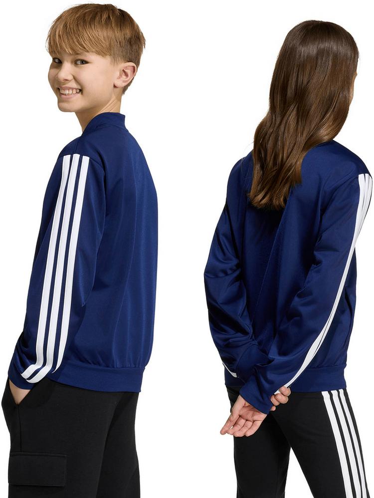 adidas adidas 3S Sweatjacke Kinder - dkblue-white - 1 | SportScheck