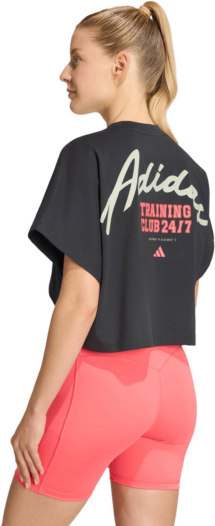 adidas adidas PL GFX Croptop Damen - black - 1 | SportScheck