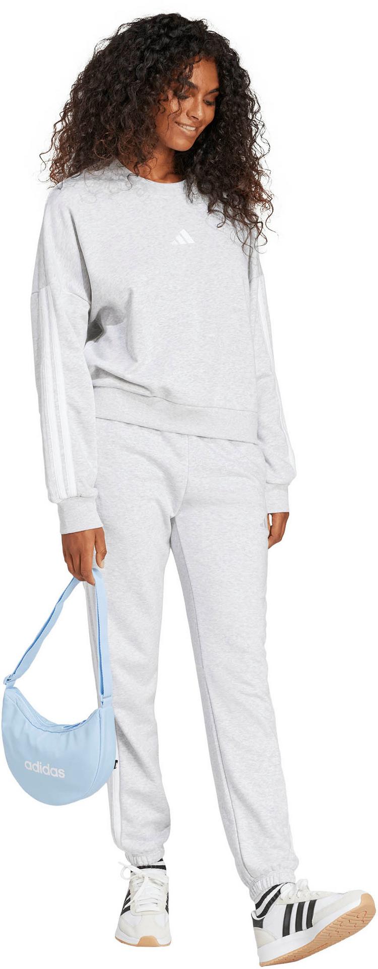 adidas adidas W 3S FT Sweatshirt Damen - light grey heather-white - 2 | SportScheck