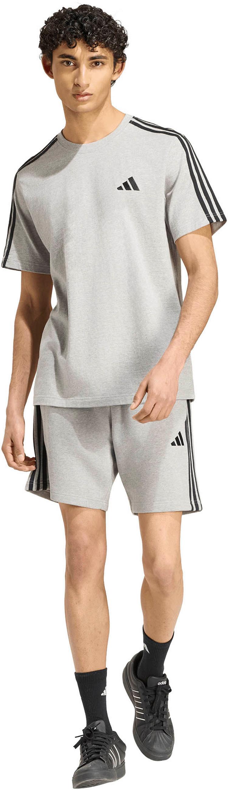 adidas adidas 3S T-Shirt Herren - mgreyh-white - 2 | SportScheck