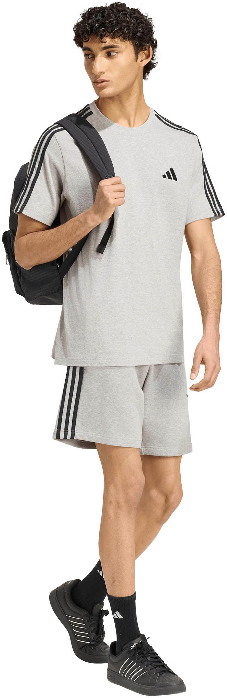 adidas adidas 3S Funktionsshorts Herren - mgreyh-white - 2 | SportScheck