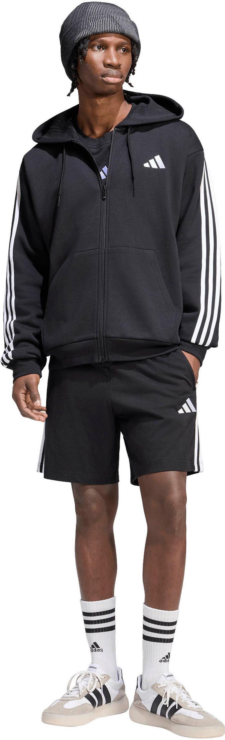 adidas adidas 3S Hoodie Herren - black-white - 2 | SportScheck