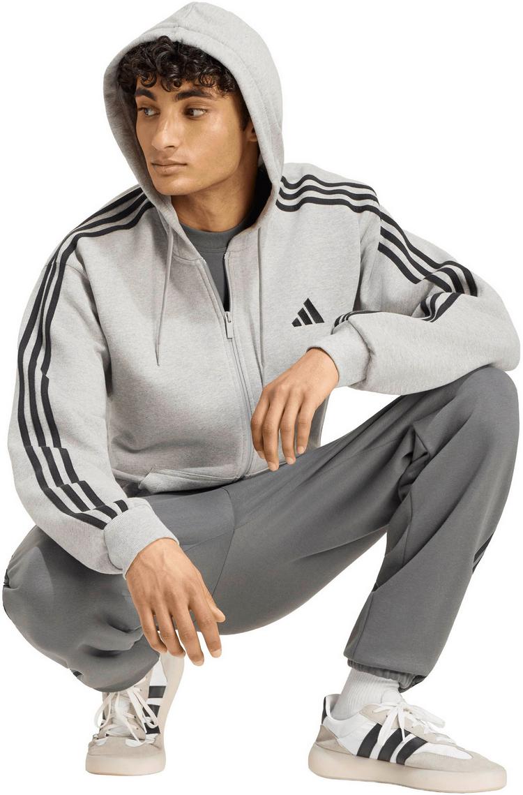 adidas adidas 3S Sweatjacke Herren - mgreyh-black - 2 | SportScheck