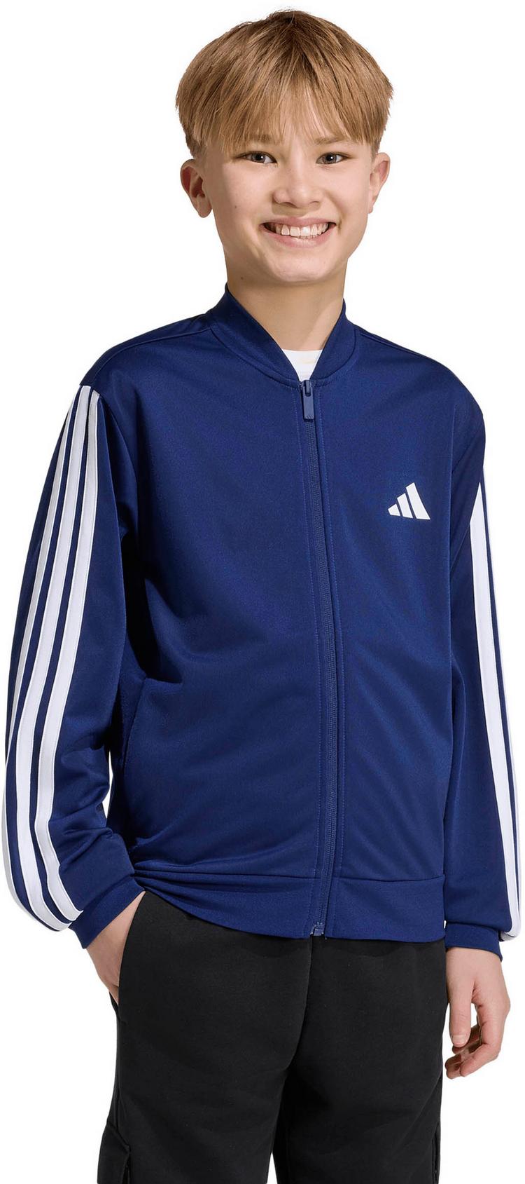adidas adidas 3S Sweatjacke Kinder - dkblue-white - 2 | SportScheck