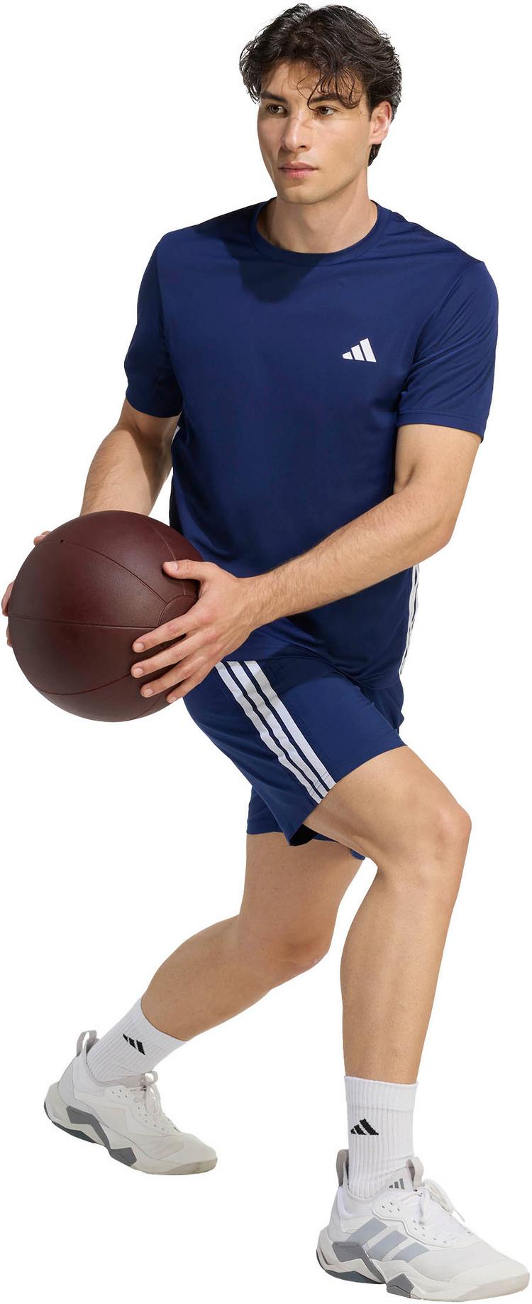 adidas adidas 3S Funktionsshorts Herren - dark blue-white - 2 | SportScheck