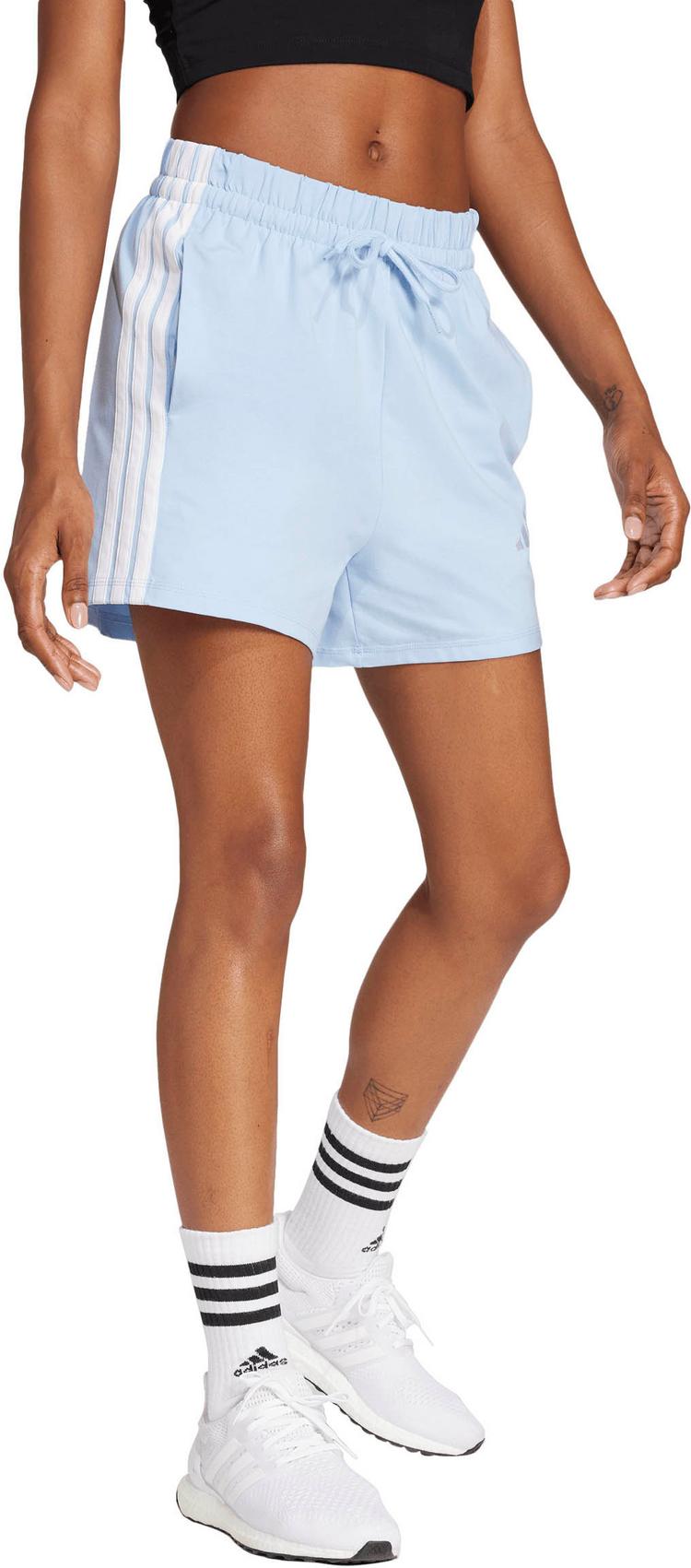 adidas adidas 3S Funktionsshorts Damen - glow blue-white - 2 | SportScheck