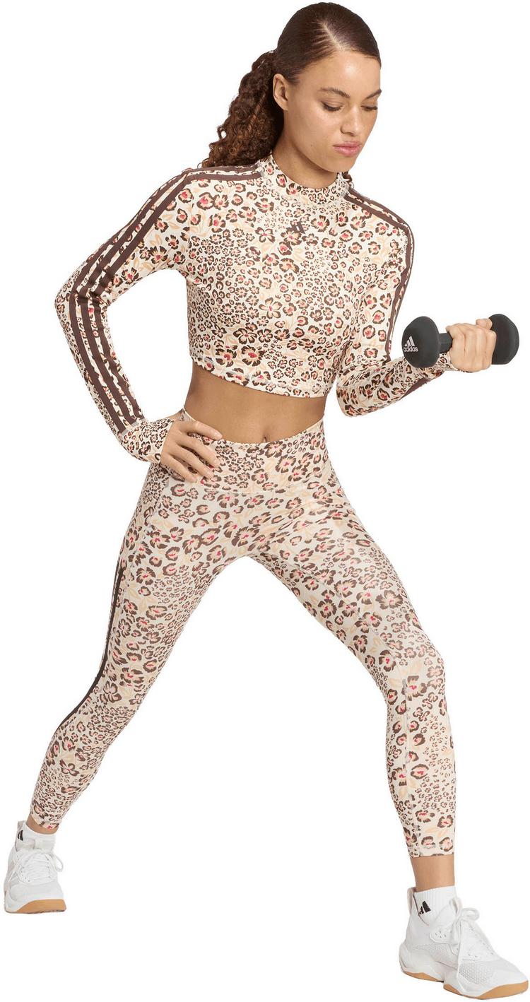 adidas adidas Crop FARM Langarmshirt Damen - ecru tint-shadow brown-multi - 2 | SportScheck
