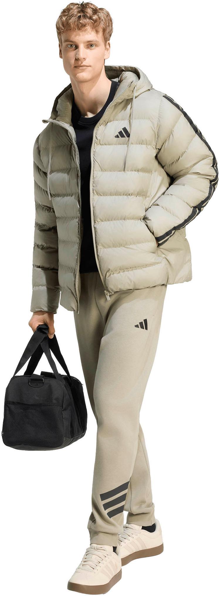 adidas adidas Essentiell 3S Kapuzenjacke Herren - silber pebble - 2 | SportScheck