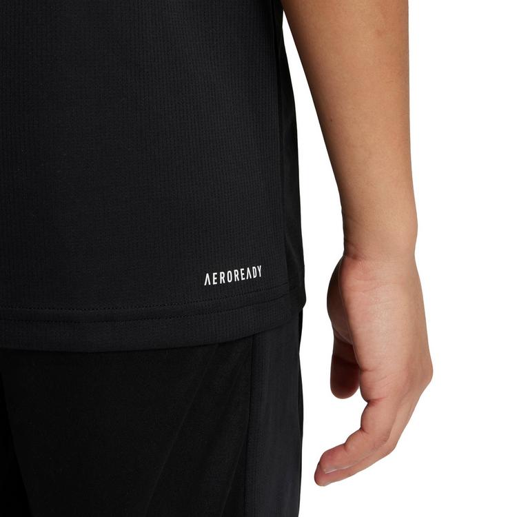 adidas adidas J TR-ES T Funktionsshirt Jungen - black-white - 2 | SportScheck