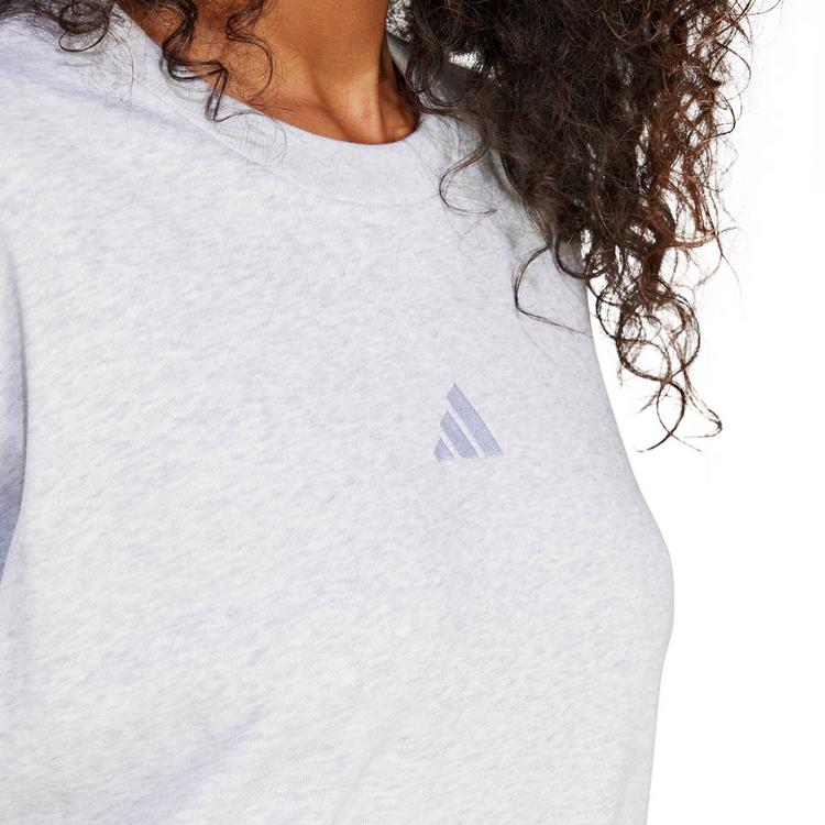 adidas adidas W 3S FT Sweatshirt Damen - light grey heather-white - 3 | SportScheck