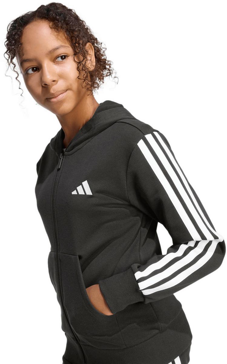 adidas adidas 3S Sweatjacke Kinder - black-white - 3 | SportScheck