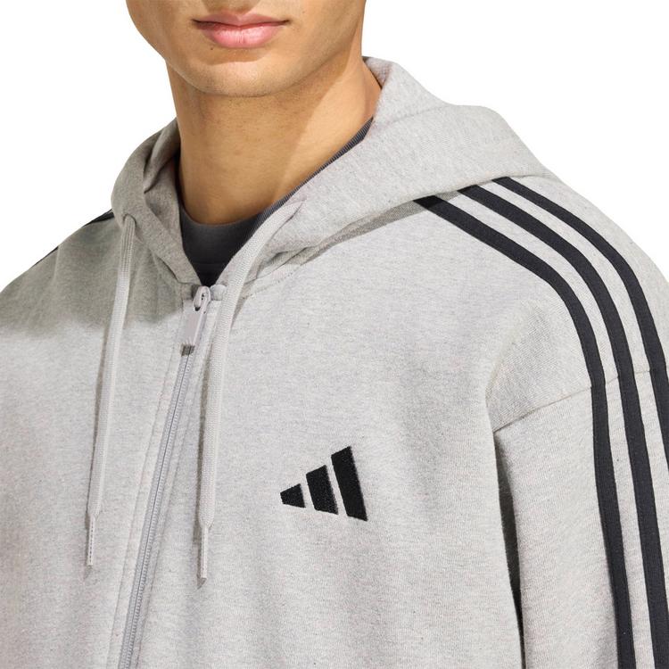 adidas adidas 3S Sweatjacke Herren - mgreyh-black - 3 | SportScheck