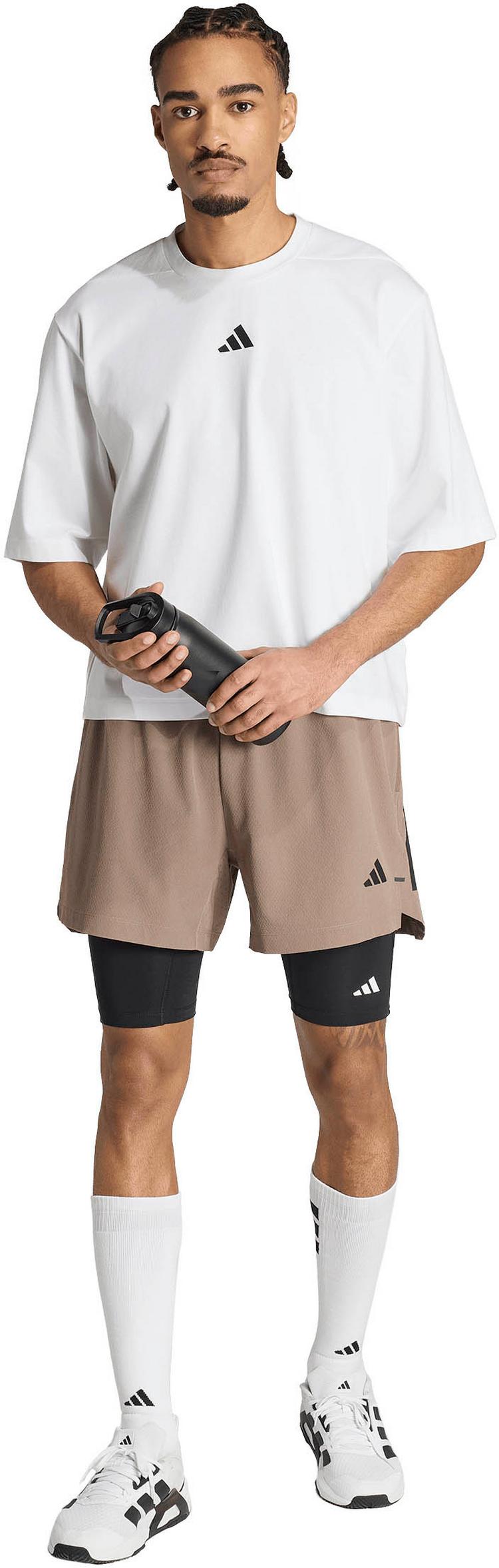 adidas adidas PrimeLift Funktionsshorts Herren - khaki six - 3 | SportScheck