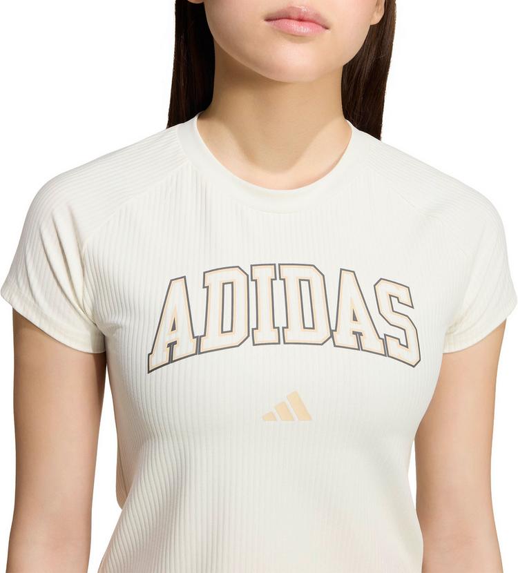 adidas adidas T-Shirt M&auml;dchen - off white-crystal linen - 3 | SportScheck