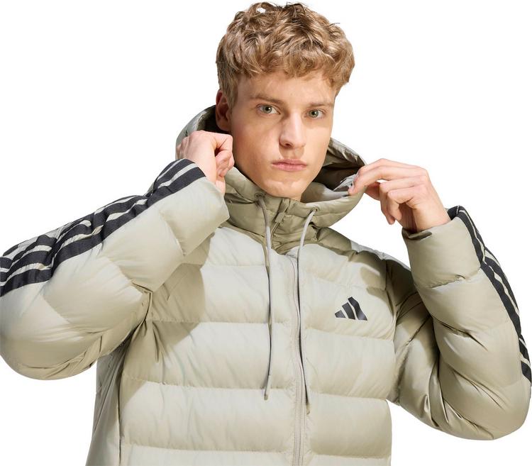 adidas adidas Essentiell 3S Kapuzenjacke Herren - silber pebble - 3 | SportScheck