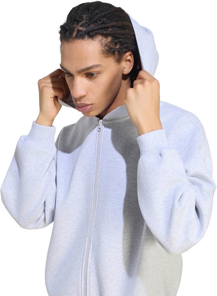 adidas adidas Soft Lux Sweatjacke Herren - light grey heather - 3 | SportScheck