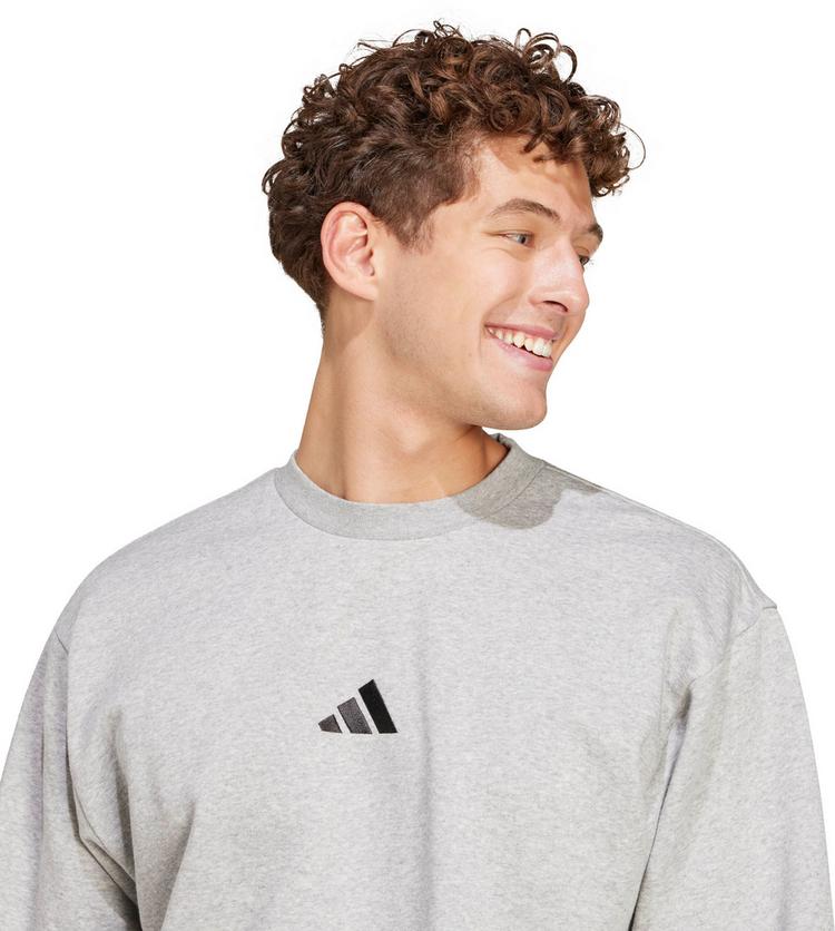 adidas adidas Feelcozy Sweatshirt Herren - medium grey heather-black - 3 | SportScheck