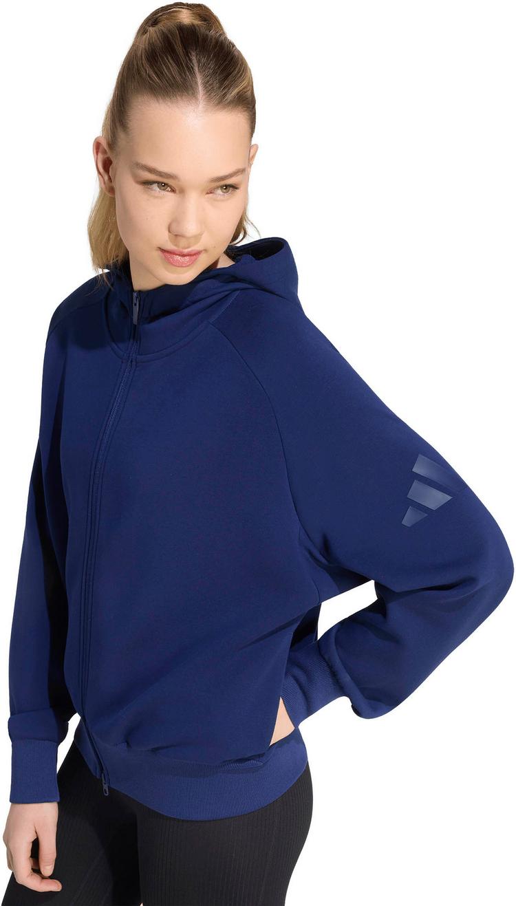 adidas adidas Soft Lux Sweatjacke Damen - darkblue - 3 | SportScheck