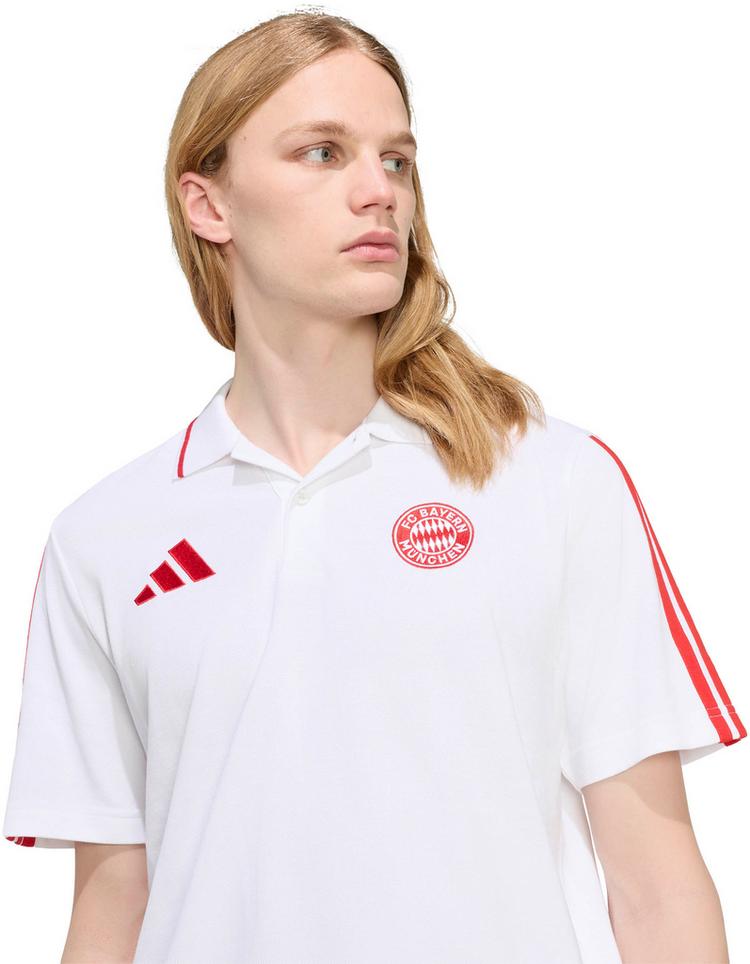 adidas adidas BAYERN M&Uuml;NCHEN Poloshirt Herren - white-betsca - 3 | SportScheck