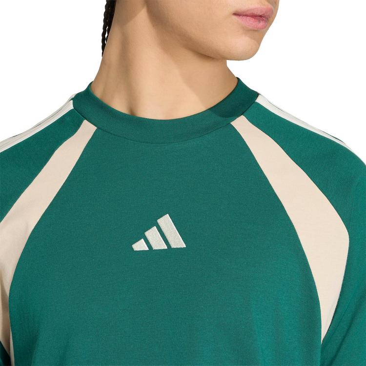 adidas adidas T-Shirt Herren - collegiate green-crystal linen-ivory - 3 | SportScheck