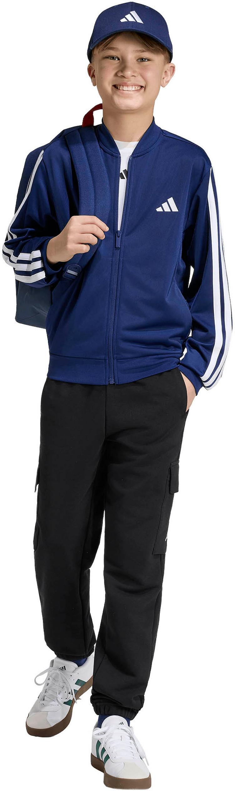 adidas adidas 3S Sweatjacke Kinder - dkblue-white - 4 | SportScheck