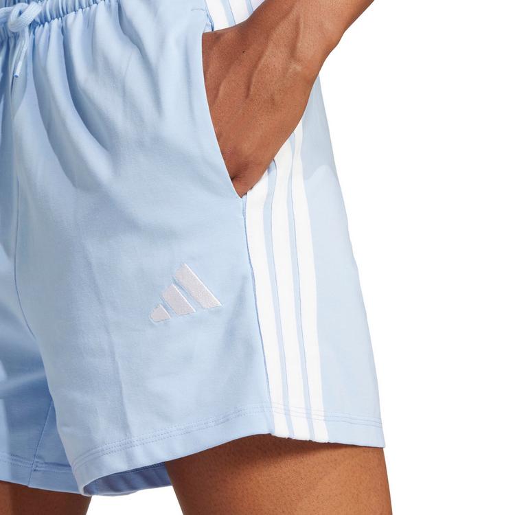 adidas adidas 3S Funktionsshorts Damen - glow blue-white - 4 | SportScheck