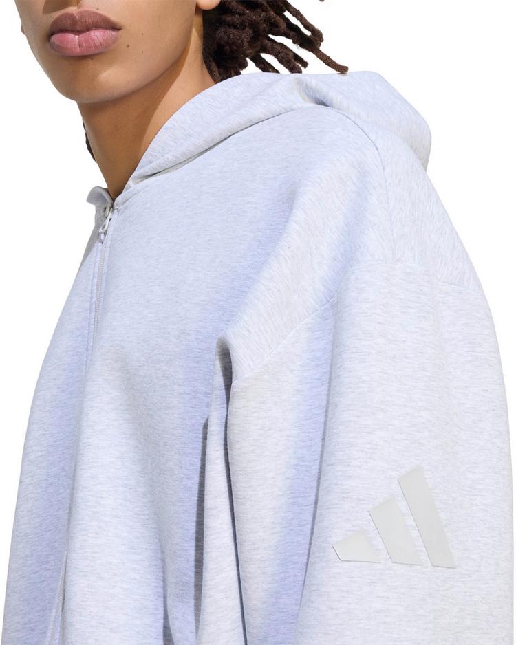 adidas adidas Soft Lux Sweatjacke Herren - light grey heather - 4 | SportScheck
