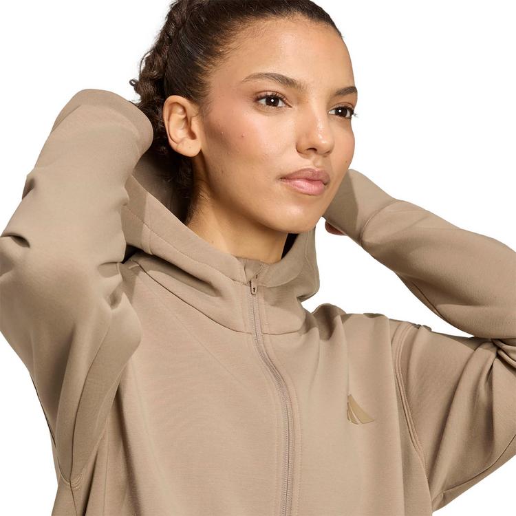 adidas adidas D4T Hoodie Damen - khaki six - 4 | SportScheck