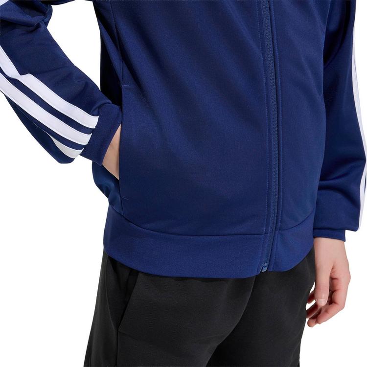 adidas adidas 3S Sweatjacke Kinder - dkblue-white - 6 | SportScheck