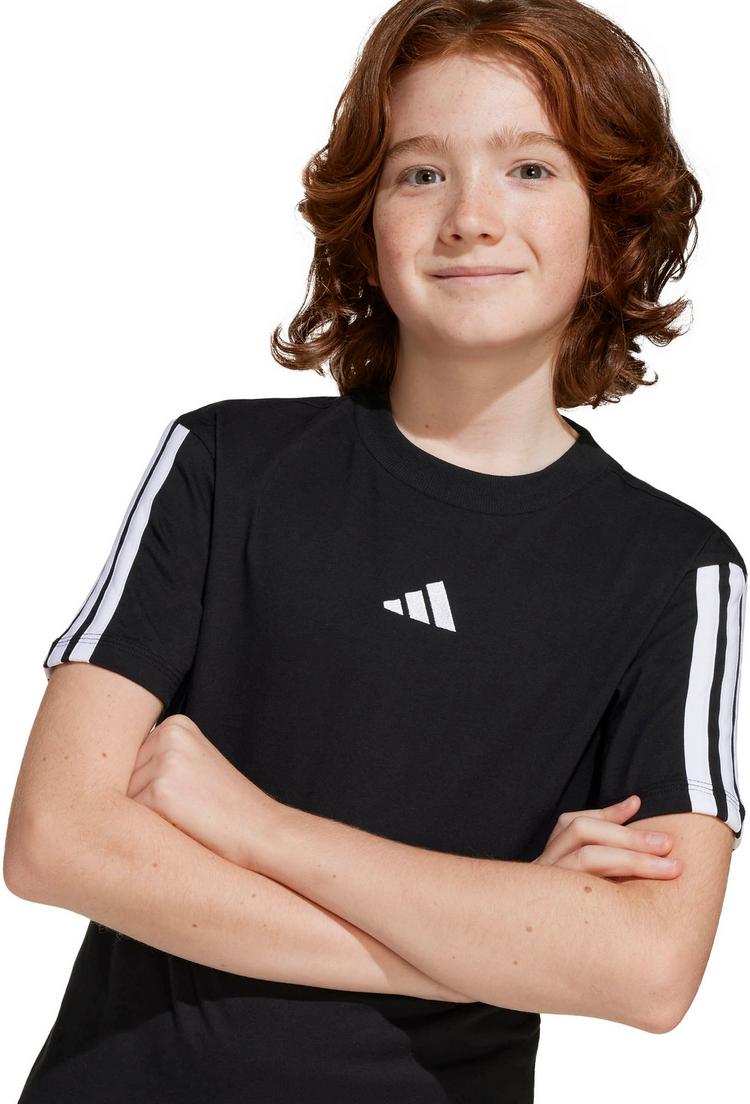 adidas adidas 3S T-Shirt Kinder - black-white - 6 | SportScheck