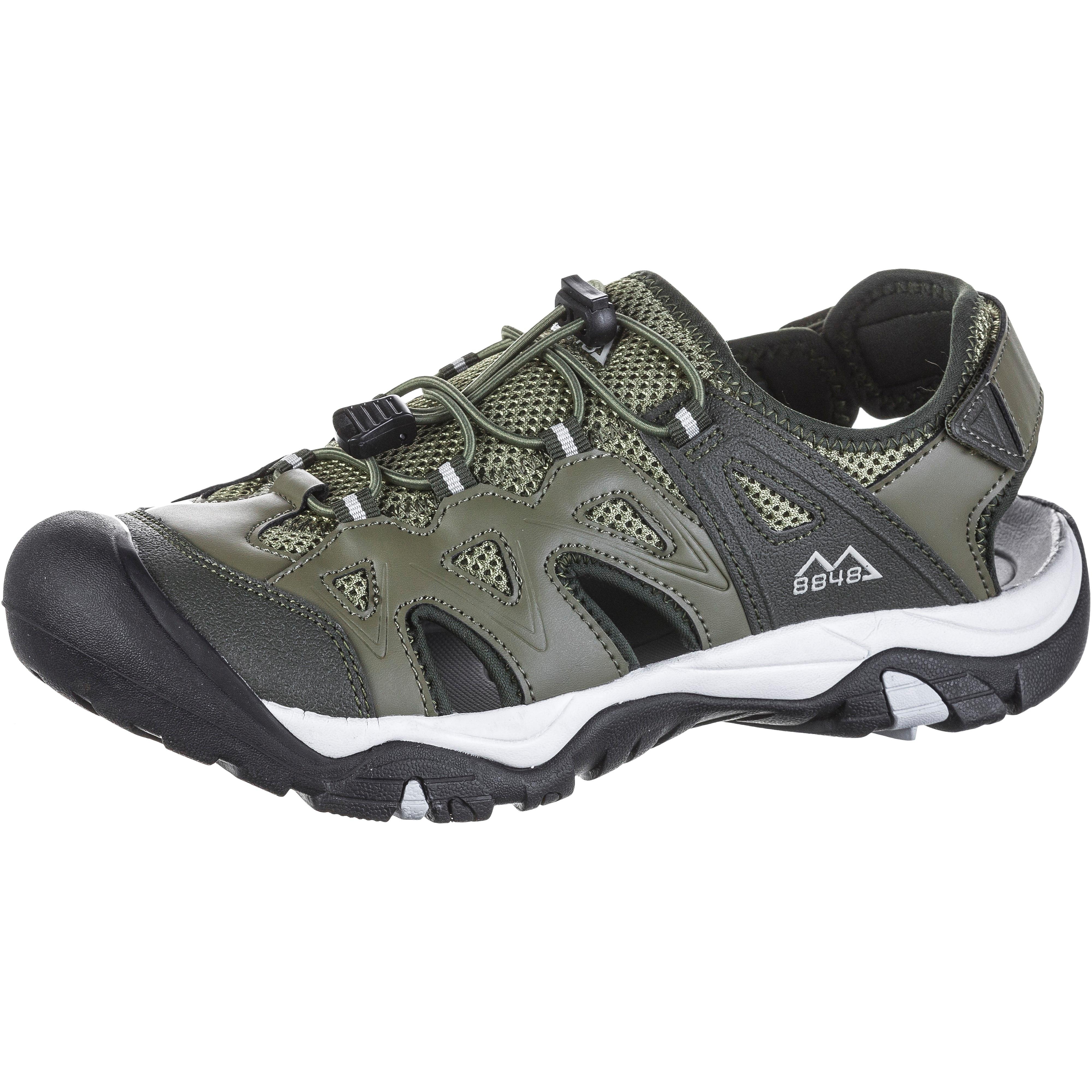 8848 Outdoor Outdoorsandalen Geröllschutz Kunstleder-Mesh Oliv