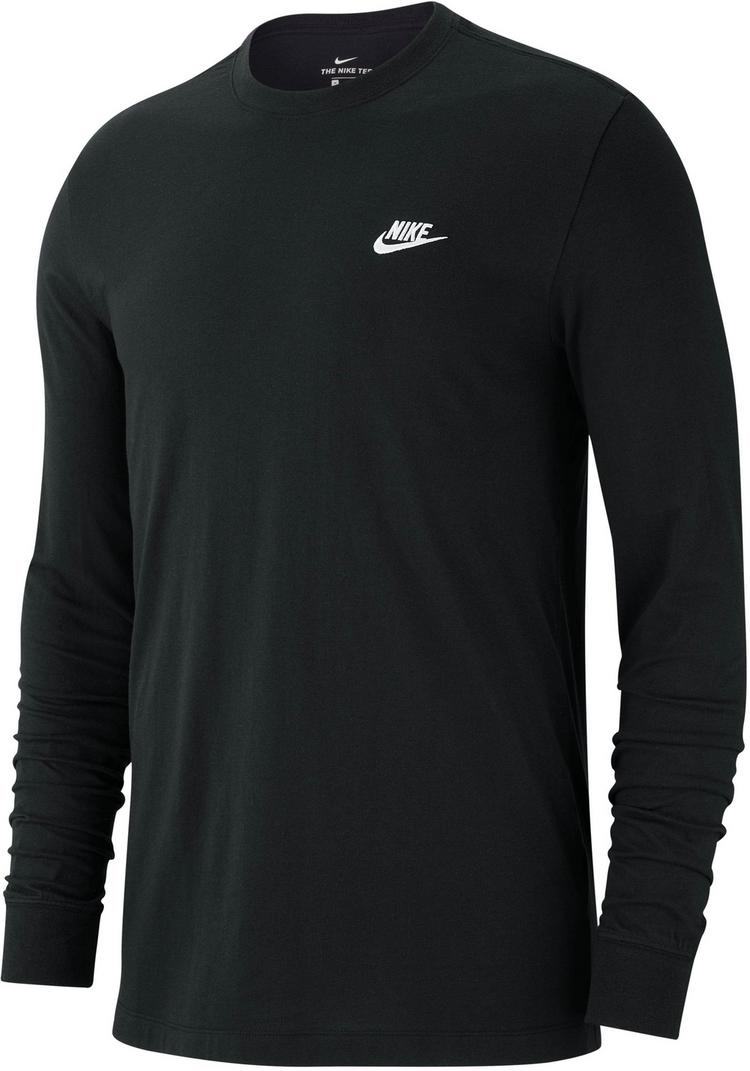 Nike Nike Club Langarmshirt Herren - black-white - 0 | SportScheck