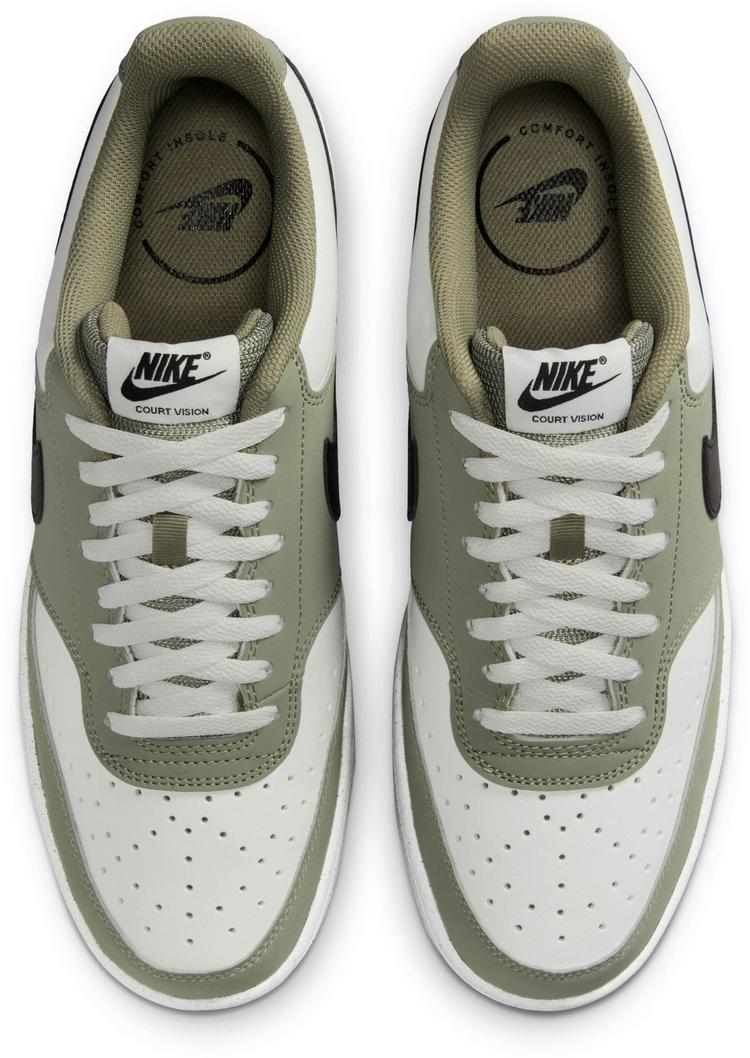 Nike Nike Court Vision Sneaker Herren - summit white-black-silver sage - 0 | SportScheck