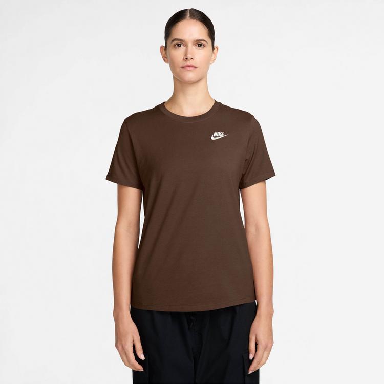 Nike Nike Club T-Shirt Damen - cacao wow - 0 | SportScheck
