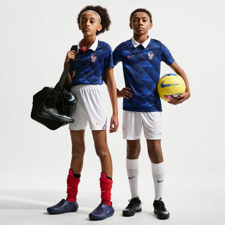 Nike Nike FRANKREICH WM 2026 STADIUM HOME Fu&szlig;ballshorts Kinder - white-metallic copper - 0 | SportScheck