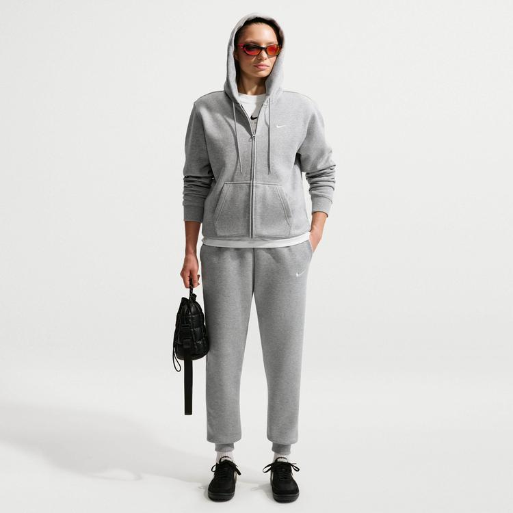 Nike Nike Studio Fleece Sweatjacke Damen - dk grey heather-sail - 0 | SportScheck