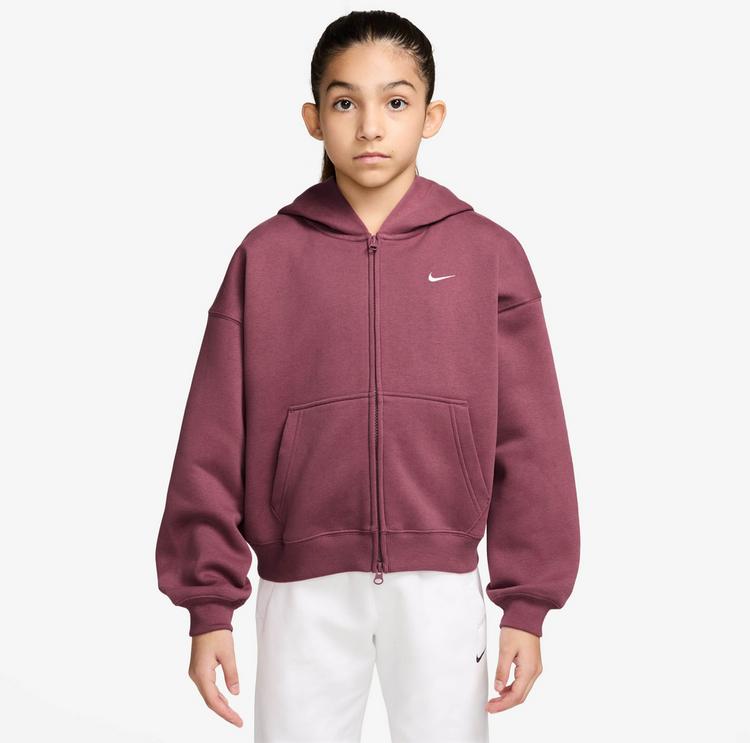 Nike Nike NSW Studio Fleece Sweatjacke Kinder - pink smoke-white - 0 | SportScheck