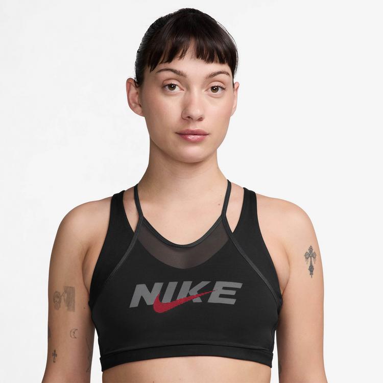 Nike Nike DF ONE BH Damen - black-smoke grey-university red - 0 | SportScheck