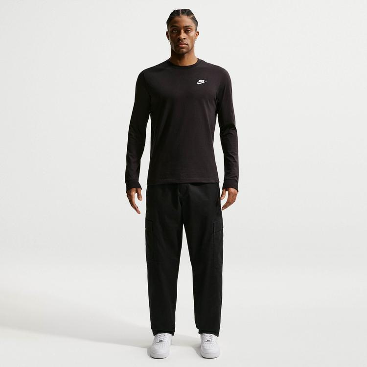 Nike Nike Club Langarmshirt Herren - black-white - 0 | SportScheck