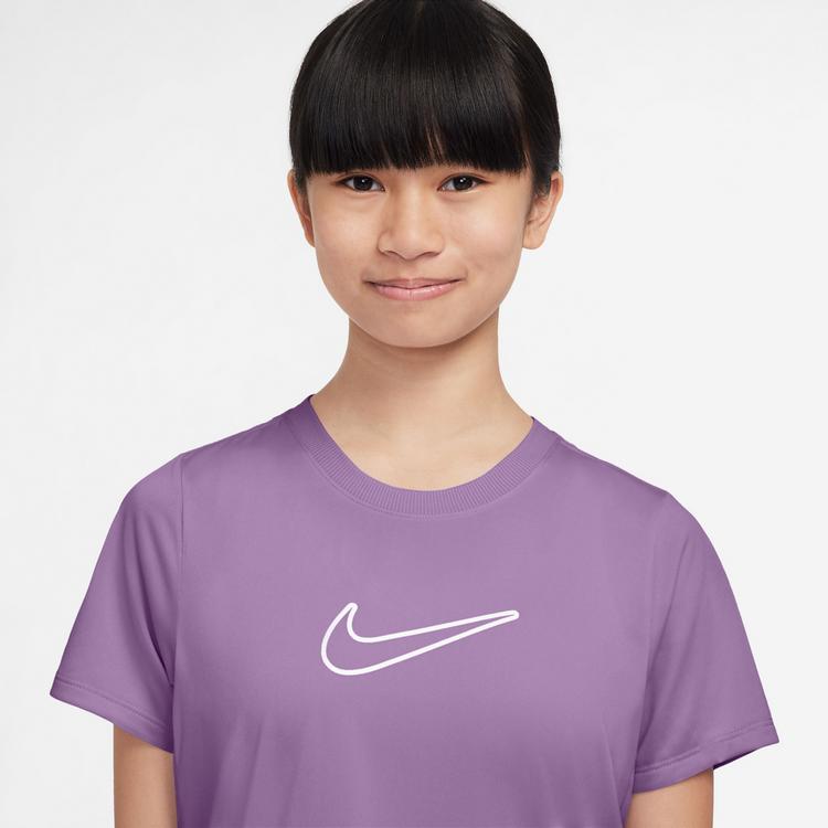 Nike Nike ONE Funktionsshirt M&auml;dchen - violet star-white - 2 | SportScheck