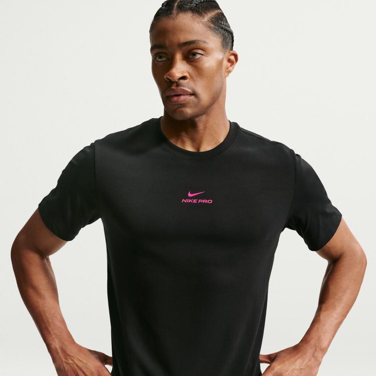 Nike Nike DF Funktionsshirt Herren - black-hyper pink - 2 | SportScheck