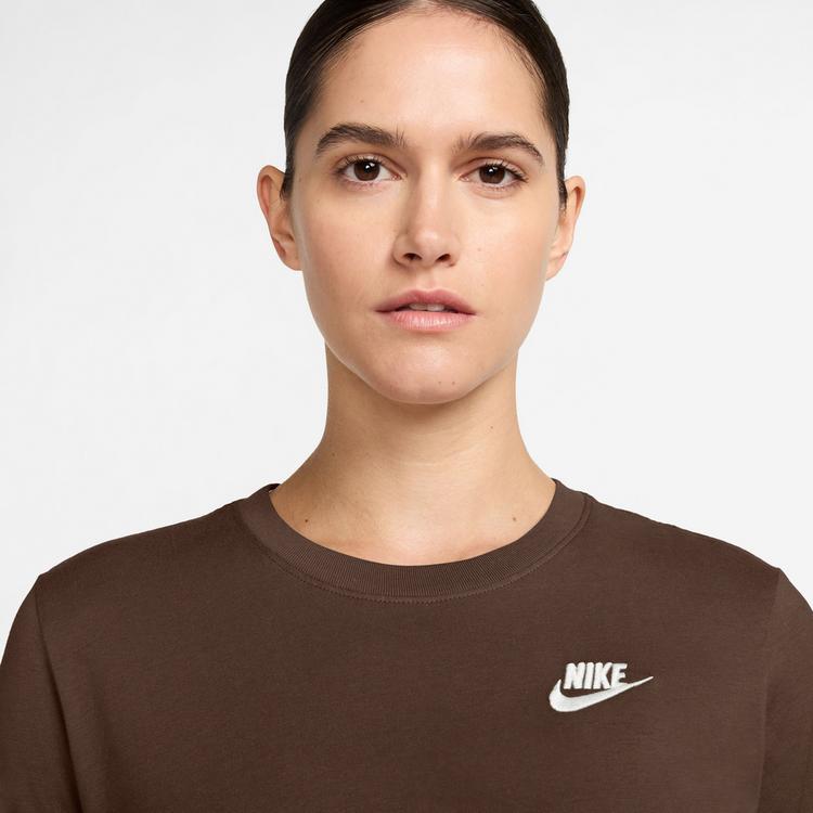 Nike Nike Club T-Shirt Damen - cacao wow - 2 | SportScheck