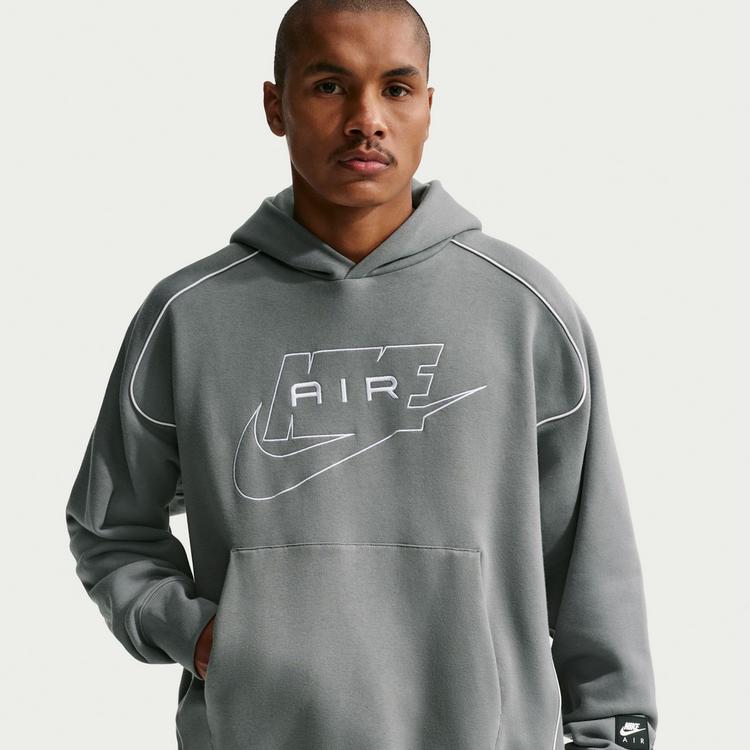 Nike Nike Air Hoodie Herren - smoke grey-white-white - 2 | SportScheck